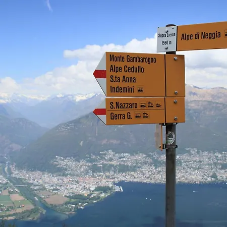 Casa Patrizia Gambarogno With & Mountain Views - Happy